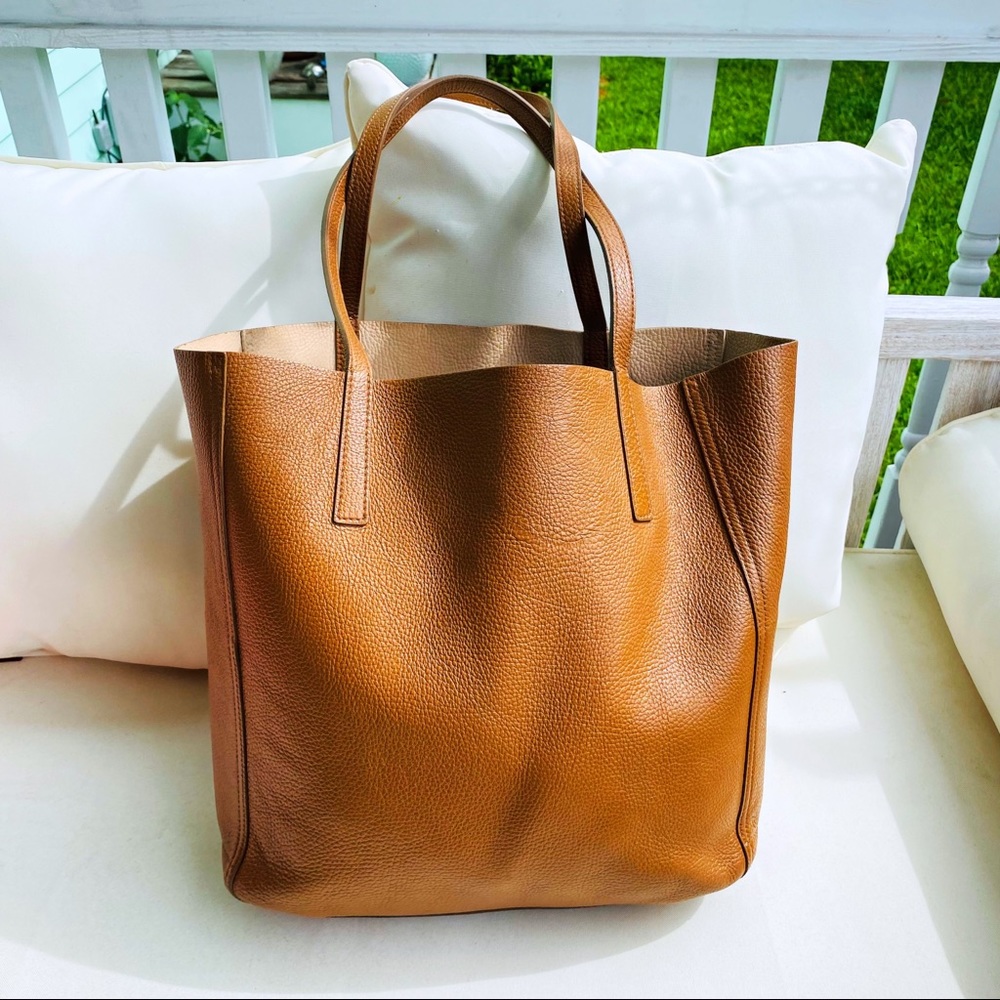 Shinola Cognac Medium Shopper Tote EUC - Picture 4 of 16
